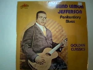 Blind Lemon Jefferson – Penitentiary Blues LP Golden Classics Blues Record VG - Picture 1 of 2