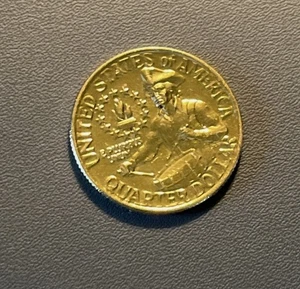 24k Gold Plated 1776-1976 Bicentennial Quarter - Picture 1 of 6
