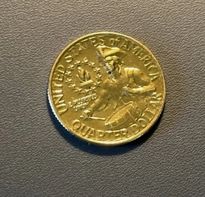 24k Gold Plated 1776-1976 Bicentennial Quarter - Image 1 of 4