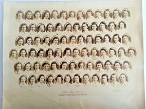 Sinai Krankenhaus Krankenpflege Klasse von 1939 Krankenschwester Foto 11 x 14 Champlain Studios NY - Bild 1 von 9