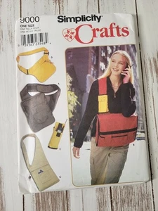 Vintage Simplicity 9000 Sewing Pattern Messenger Bag One Size Uncut 1990s - Picture 1 of 3