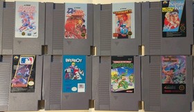 LOTTO 8 giochi NES - Goonies II, Karate Kid, Paperboy, TMNT, Wizards Warriors VG f/s