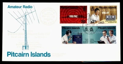 DR WHO 1996 PITCAIRN ISLANDS FDC AMATEUR RADIO CACHET COMBO $2.50 M56658 - Image 1 of 2