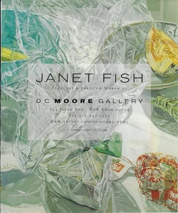 Anuncio impreso 2001 exposición galería de arte Janet Fish - Imagen 1 de 1