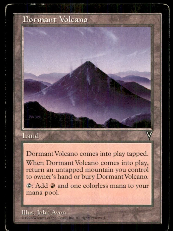 MTG Dormant Volcano LP Light Play Visions [4433] - Image 1 of 1
