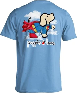 New PUPPIE LOVE Super Dog T-Shirt - Picture 1 of 2
