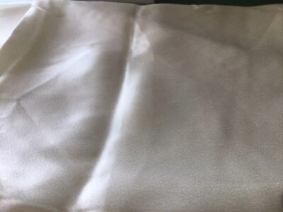 ivory medium weight satin fabric 1 yard 22“ x 45“ - Image 1 of 3