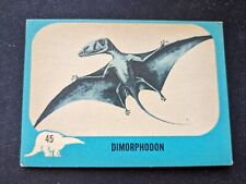 1961 Nu-Cards Dinosaur Series Card # 45 Dimorphodon (VG/EX)