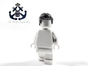 LEGO Minifigure Capelli Grigi Bluastri Scuri Corti Spiccati Spazzati 2631 per King Magnifico - Foto 1 di 2
