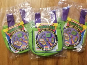3 Vtg 1993 Teenage Mutant Ninja Turtles Burger King Bike Gear Bike Pouch TMNT - Picture 1 of 5