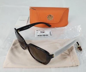 Tory Burch TY7149U Damensonnenbrille dunkelschildpatt/hell/dunkelbraun Farbverlauf 56 - Bild 1 von 12