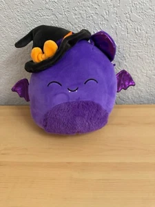Squishmallows 8" Holly The Purple Owl Witch Hat1 Halloween Plush - Picture 1 of 8