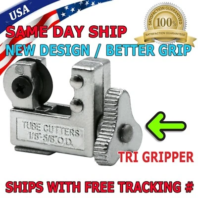 Mini Pipe Tubing Cutter 1/8" to 5/8" OD Copper Brass Aluminum Cutting HVAC Plumb