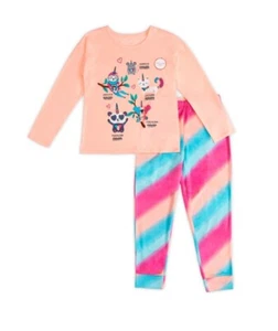 NWT Girls 14-16 Pajama Set Jogger Pants & Long Sleeve Shirt UNICORN Pajamas - Picture 1 of 2