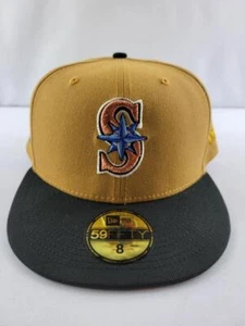 New Era Seattle Mariners 59FIFTY Fitted Hat Size 8 HAT CLUB EXCLUSIVE - Picture 1 of 9