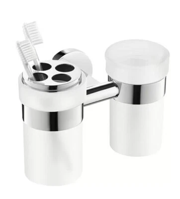 Zack Scala Zahnputzglas Set Edelstahl Poliert  - Bild 1 von 2