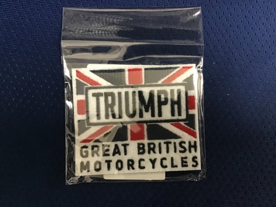 Parche Union Jack para motocicleta Triumph, coser, tamaño pequeño 2 3/4" x 2 1/2" Foto 1 de 2