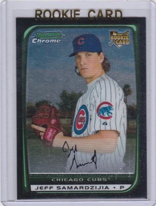 TARJETA DE NOVATO Jeff Samardzija RC Bowman 2008 cromo Chicago Cubs Oakland A's - Imagen 1 de 2