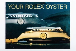 Folleto vintage coleccionable 1988 "Tu Rolex Oyster" 579,52 ¡fuera de patrimonio! - Imagen 1 de 3