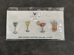 Nuovo set spilla cocktail oca grigia smaltata - Foto 1 di 3