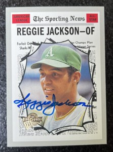 REGGIE JACKSON 2004 Topps All-Time Fan Favorites Baseball Card #5 AUTO w/ JSA