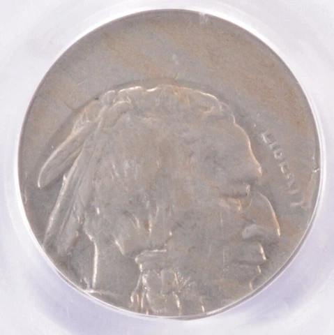 PCGS 5c Buffalo Nickel Struck 30% Off-Center AU55 Cover