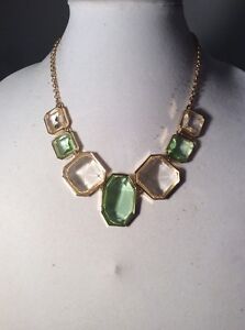 Stylish chunky Statement Necklace-huge Stones - Ann Taylor $44.99 #139