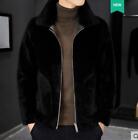 Mens Stand Collar Winter Fleece Jackets Coats Thicken Warm Overcoats Slim Parka