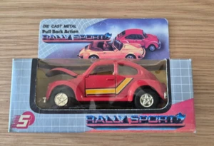 Vintage Volkswagen Beetle Cabriolet Red TT-101 Diecast Toy Car 1:36 Scale in box - Picture 1 of 7