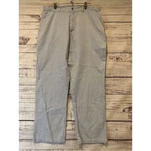 John Blair Fine Menswear Blue and White Seersucker Pants Men's Size 36M - Picture 1 of 7