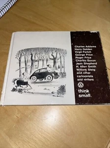 Vintage Volkswagen "Think Small" VW Promo Car Dealer Hardback Cartoon Book 1967 - Picture 1 of 8