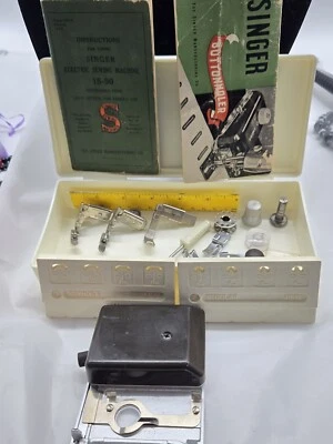 Lote de peças de costura vintage Kenmore Singer manuais de instruções para botões - Imagem 1 de 4