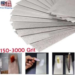 Diamond Knife Sharpening Stone 150-3000 Sharpener Ultra-thin Whetstone Grind USA - Picture 1 of 16