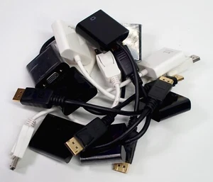 Posten 10 x DisplayPort DP Stecker auf VGA Buchse Adapter Display Port Kabel Konverter - Bild 1 von 2