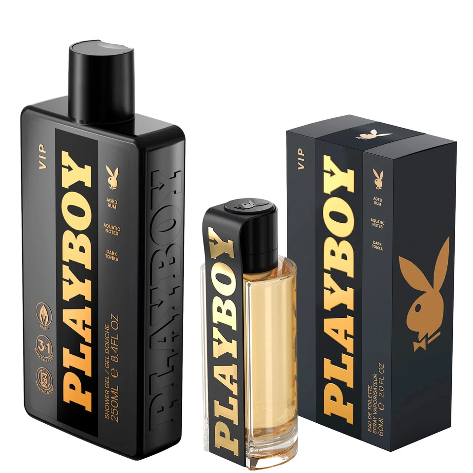 Playboy VIP Set 250ml Duschgel und 60ml Eau de Toilette Spray Aged Rum Dark #10