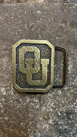 University Of Oklahoma OU Vintage Belt Buckle Cover