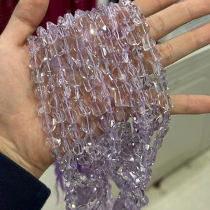 Cuentas de amatista natural transparentes Bolivia Freedom de alta calidad para joyería hágalo usted mismo - Imagen 1 de 8