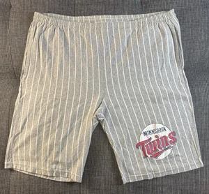 Rare Vintage LOGO 7 Minnesota Twins 1991 Pinstriped Athletic Shorts 1991 Size L - Picture 1 of 9