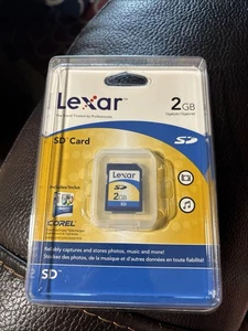 LEXAR 2 GB SD Memory Card For Media/Music NEW In Sealed Package - Picture 1 of 6