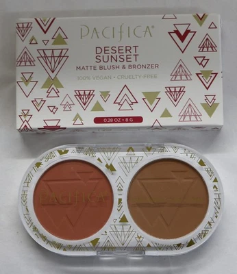 NEW Pacifica DESERT SUNSET Matte Blush & Bronzer Duo 8g/.28oz Full Size In Box - Image 1 of 3