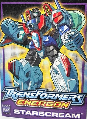 TRANSFORMERS Energon STARSCREAM Trading Card 2003 complete tech specs 2004 - Image 1 of 3