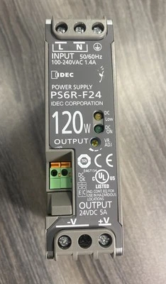 Idec PS6R-F24 Power Supply 100-240VAC 5 Amp 24VDC 120W - USA - Image 1 of 4