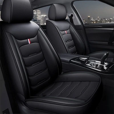 For Audi Q5 2009-2024 Car Front 2-Seat Covers Cushion Pad Fuax Leather Black Foto 1 de 4