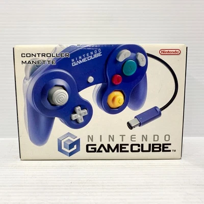 Genuine Nintendo Gamecube Controller - Indigo / Clear Manette - Brand New In Box - Image 1 of 4