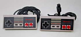 Nintendo NES Controller Two 2 Pack Lot Gamepad Vintage Original OEM