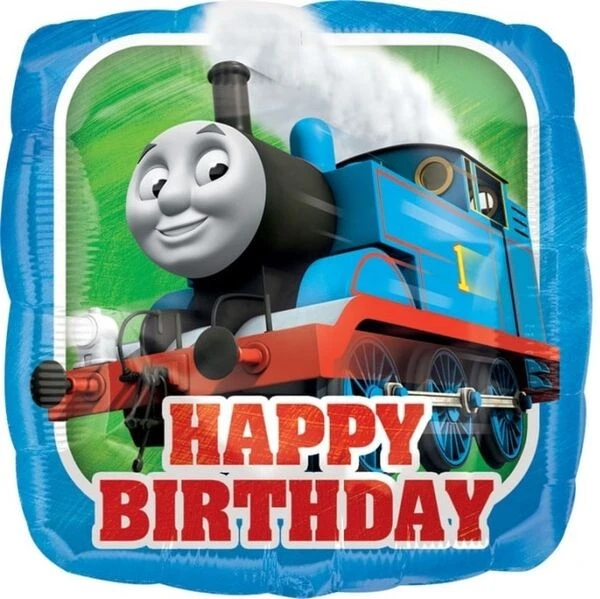 Thomas The Tank Engine Happy Birthday Square Foil Balloon - image 1 of 1