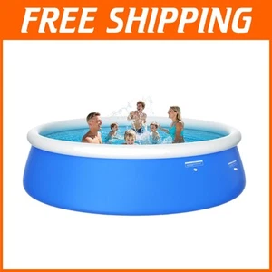 Piscina inflable redonda de 12 pies con tecnología antifugas - perfecta para reuniones de verano - Imagen 1 de 11