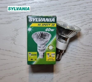 Sylvania Reflektor 40 W HI Spot 50 25º Grad E14 Lampe Flood Warmweiß Halogen - Bild 1 von 6