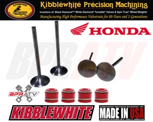 86-95 Honda XR250R XR 250R XL250 KIBBLEWHITE Intake Exhaust Valves Kit RED Seals - Picture 1 of 21