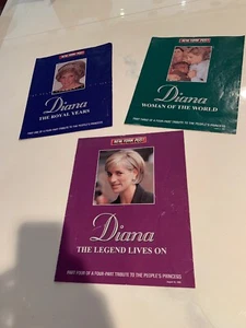 Revistas 1998 de la serie de 3 partes de la princesa Diana del New York Post raras - Imagen 1 de 4